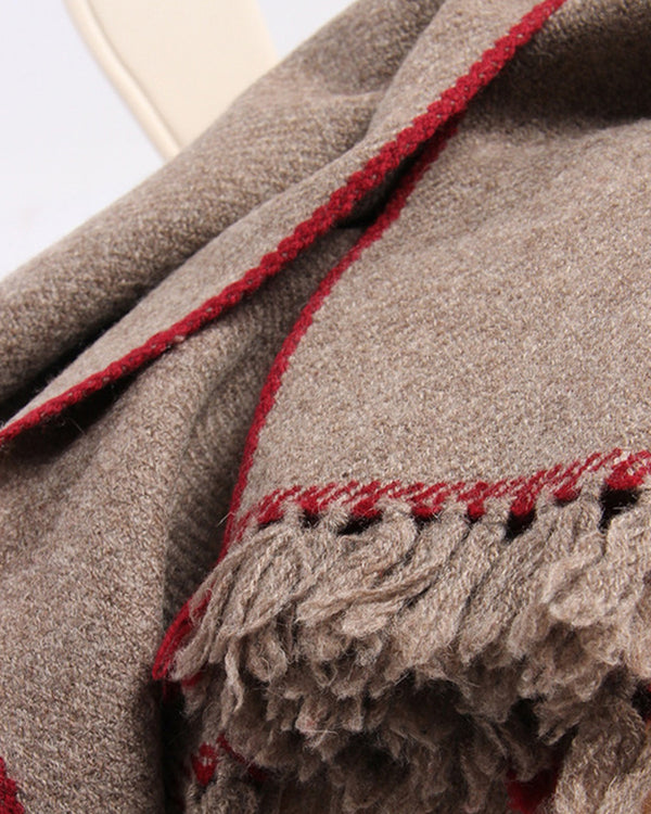 The Hohhot Heritage Wool Wrap detail