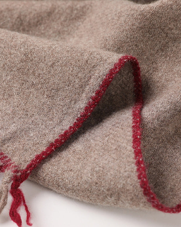 The Hohhot Heritage Wool Wrap detail