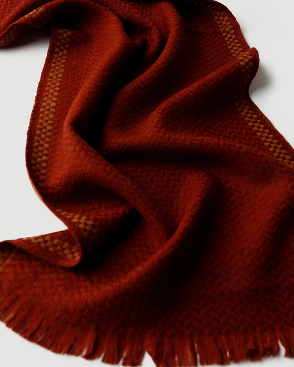 The Herringbone Wool Scarf, detail 2