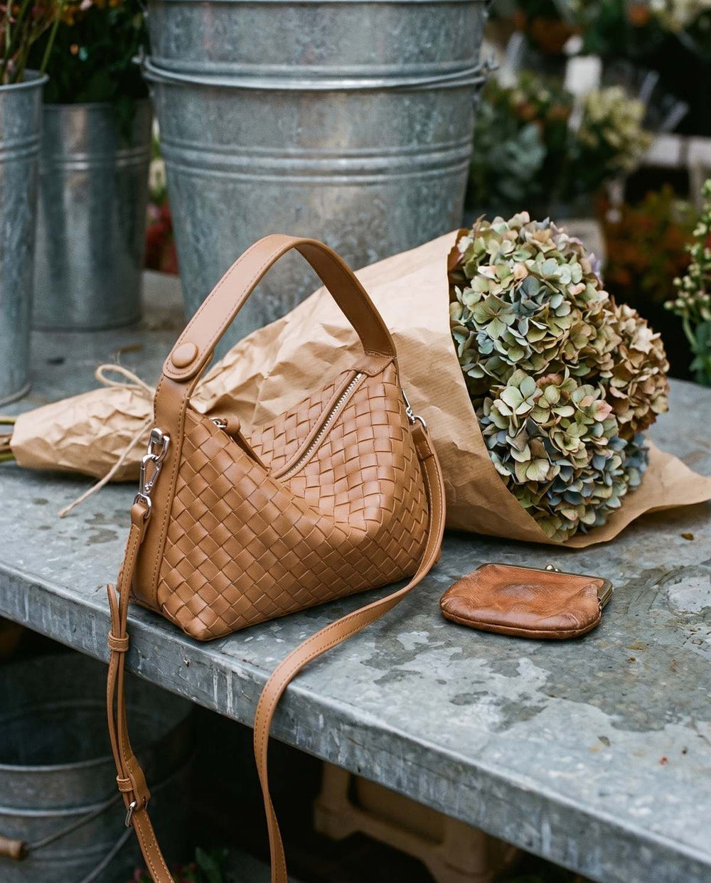 The Parma Woven Mini Hobo