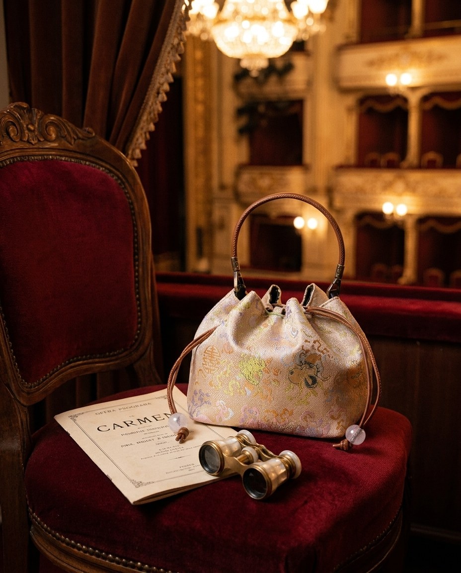 The Brocade Bucket Bag