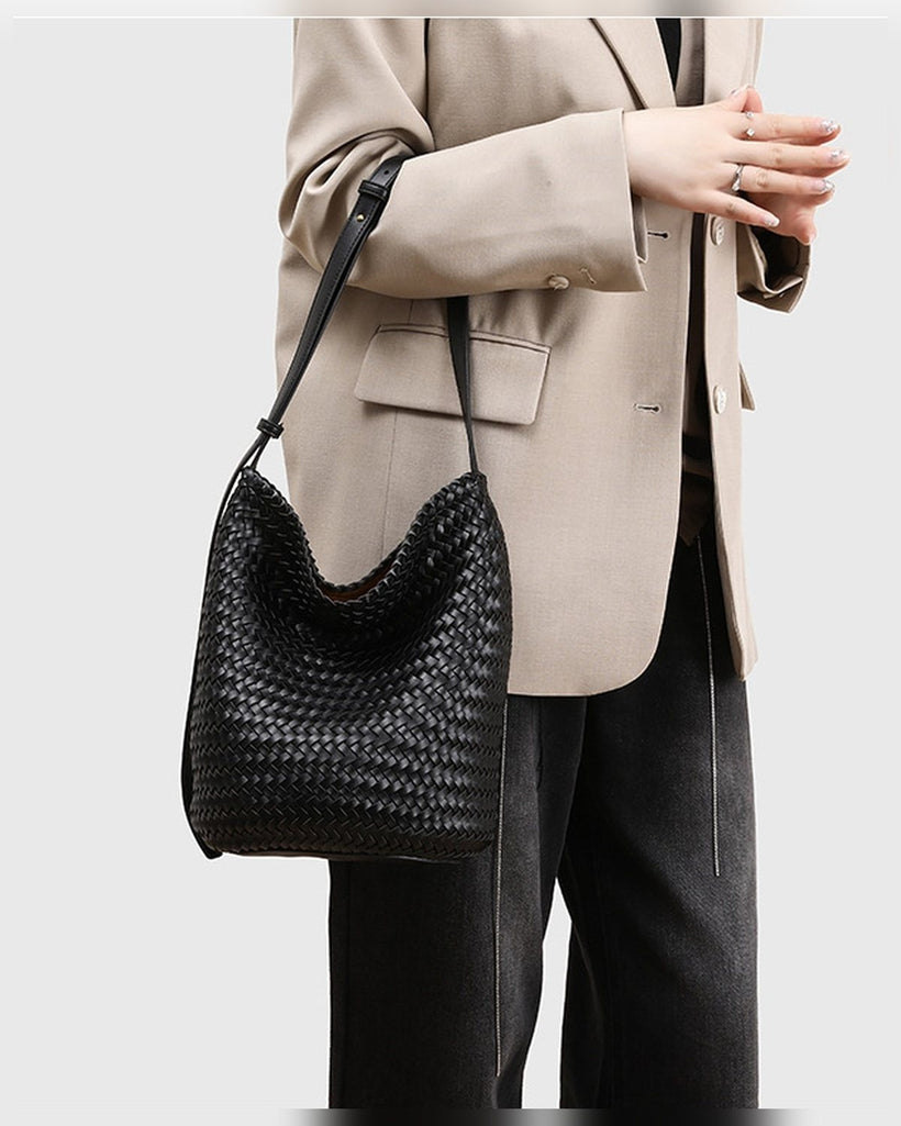 The Cognac Leather Tote inspired