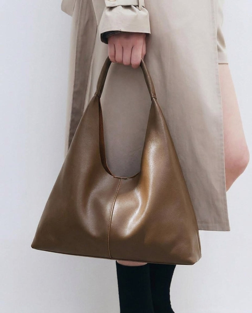 The Como Slouch Tote — worn