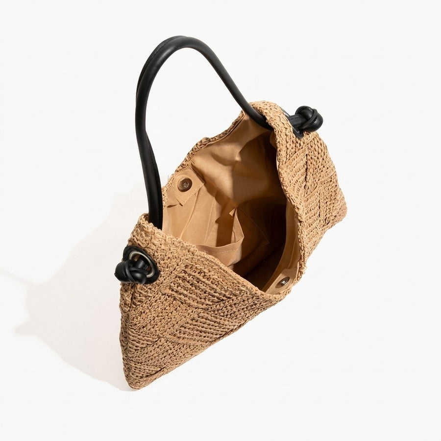 The Trani Basket Shoulder Bag — Open view