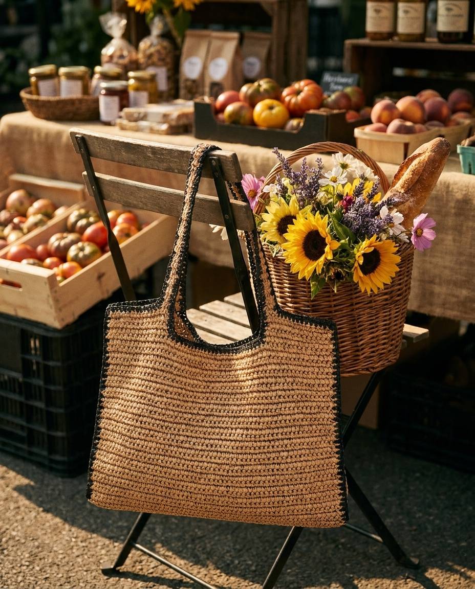 The Vernazza Straw Tote