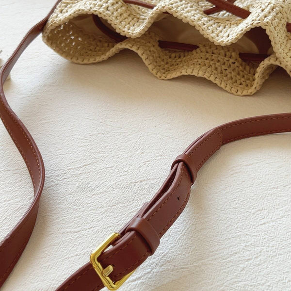 The Bari Crochet Bucket — The strap