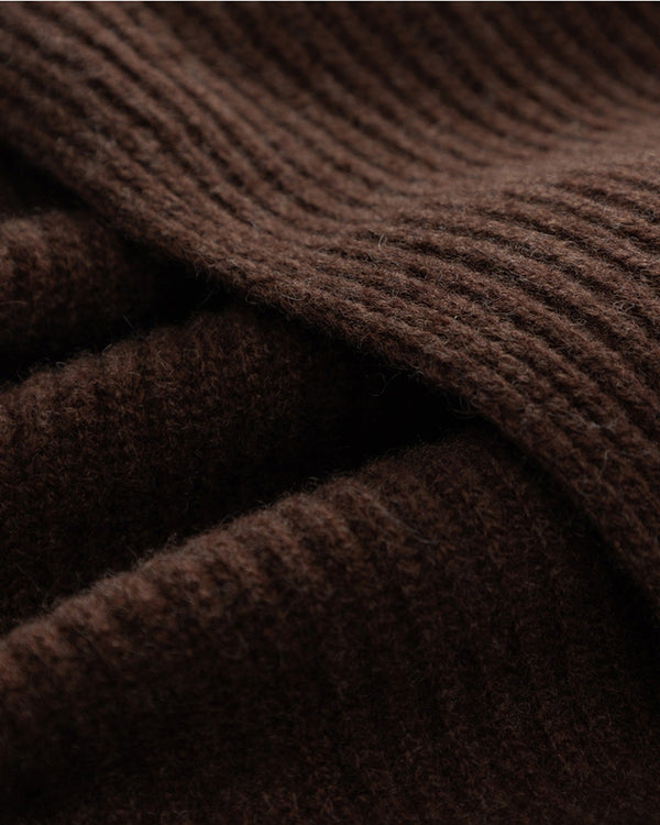 The Alashan Cashmere-Blend Rib Knit Scarf detail