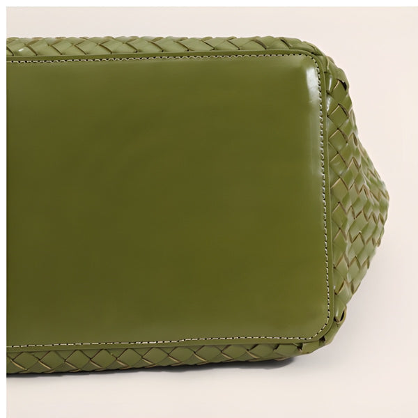 The Heritage Woven Leather Tote, Top-Grain: The Base