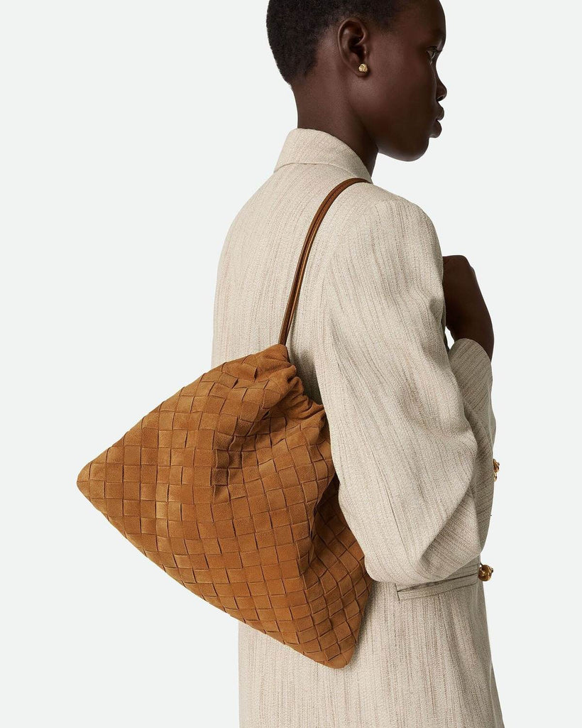 Wildfool The Mantova Drawstring Pouch, styled and worn (2)