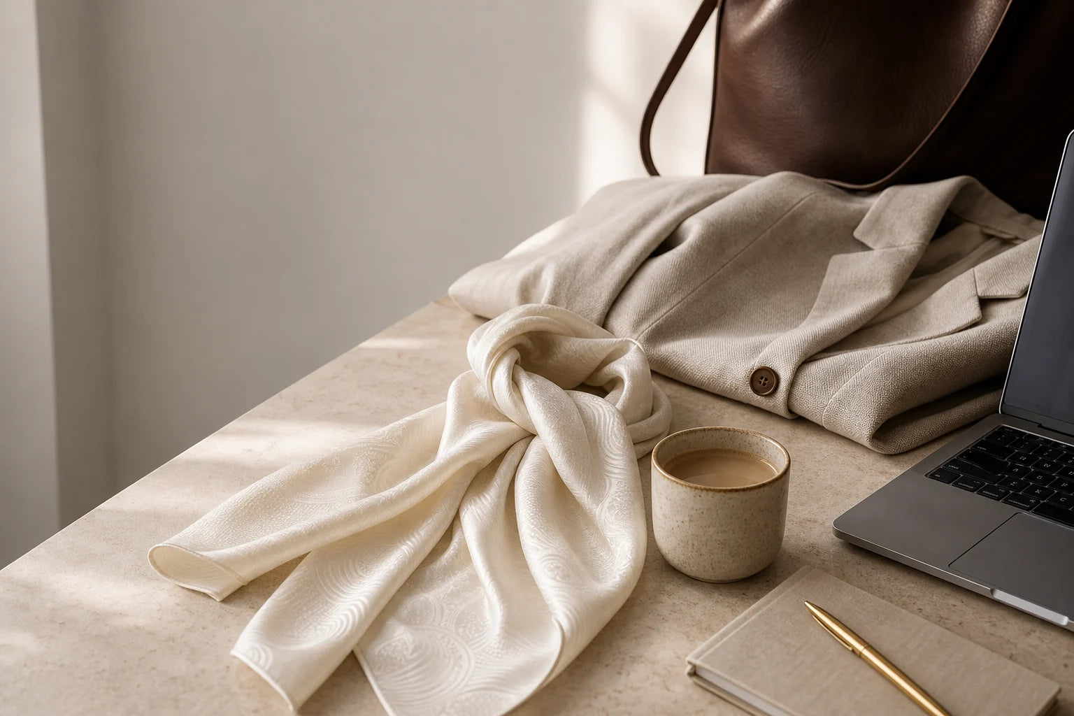 Silk Scarf for the Office: 7 Quiet Luxury Looks for Work