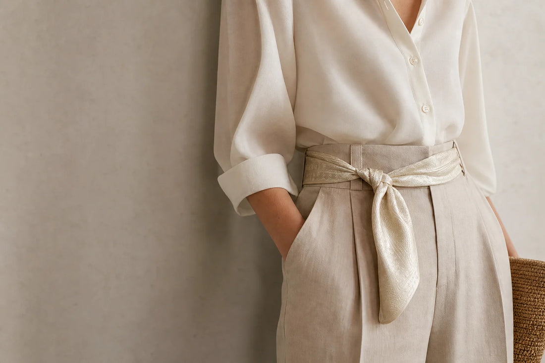 How to Tie a Silk Scarf as a Belt: 5 Outfit Ideas for 2026