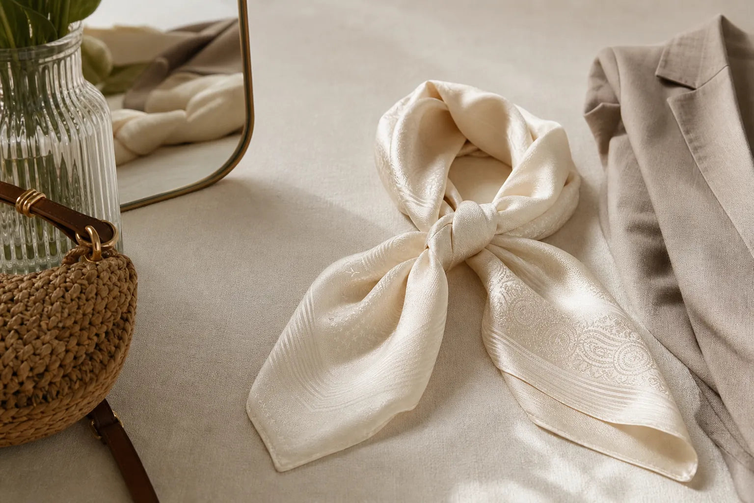 Silk Neck Scarf Outfit Ideas: French Girl Style for 2026