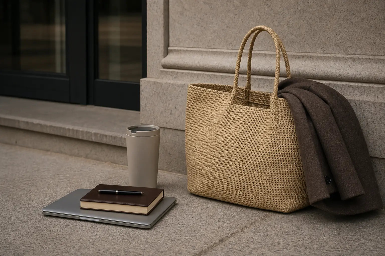 Can a Raffia Tote Be Your Office Bag? A Year-Round Styling Guide
