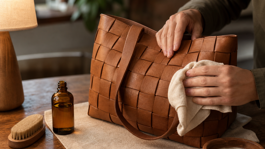 How to Care for a Full-Grain Woven Bag