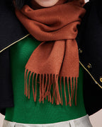 The Dune 100% Cashmere Scarf worn
