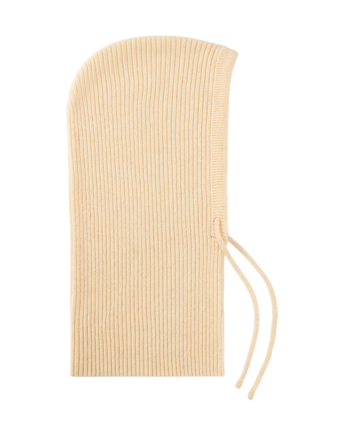 The Wool Balaclava Hood in Beige