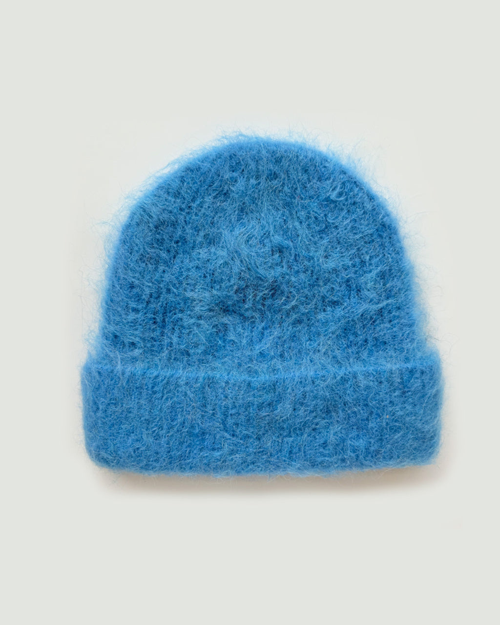 The Alpaca-Blend Cloud Beanie in Blue
