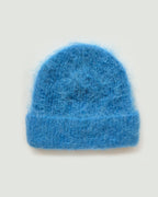 The Alpaca-Blend Cloud Beanie in Blue