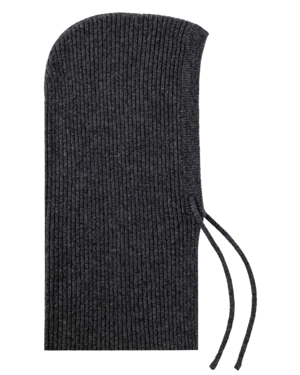 The Wool Balaclava Hood in Dark Grey