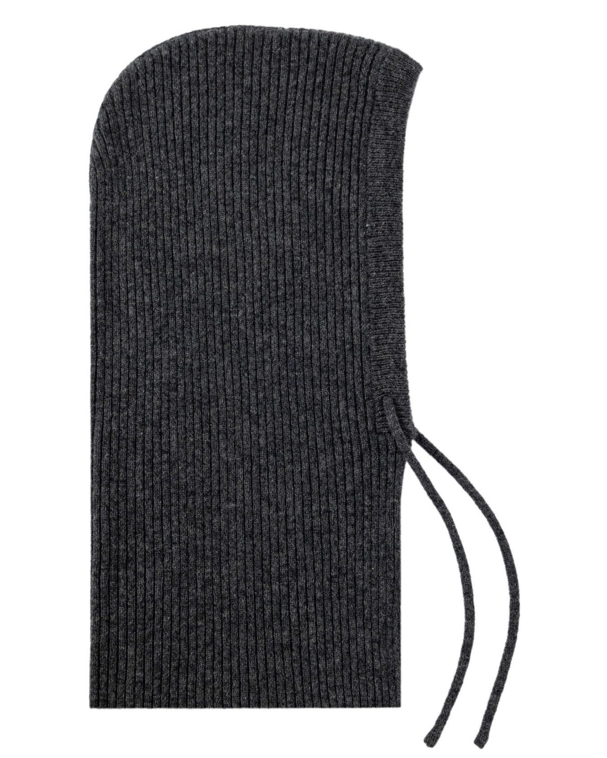 The Wool Balaclava Hood in Dark Grey