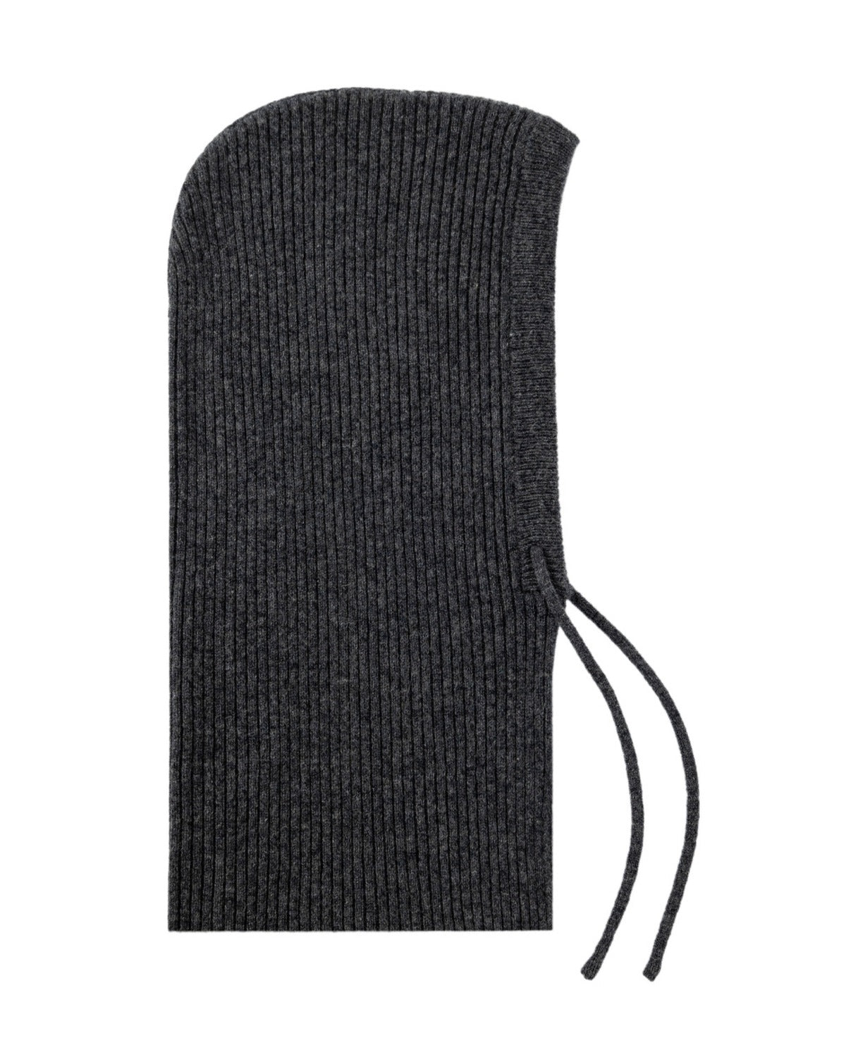 The Wool Balaclava Hood in Dark Grey
