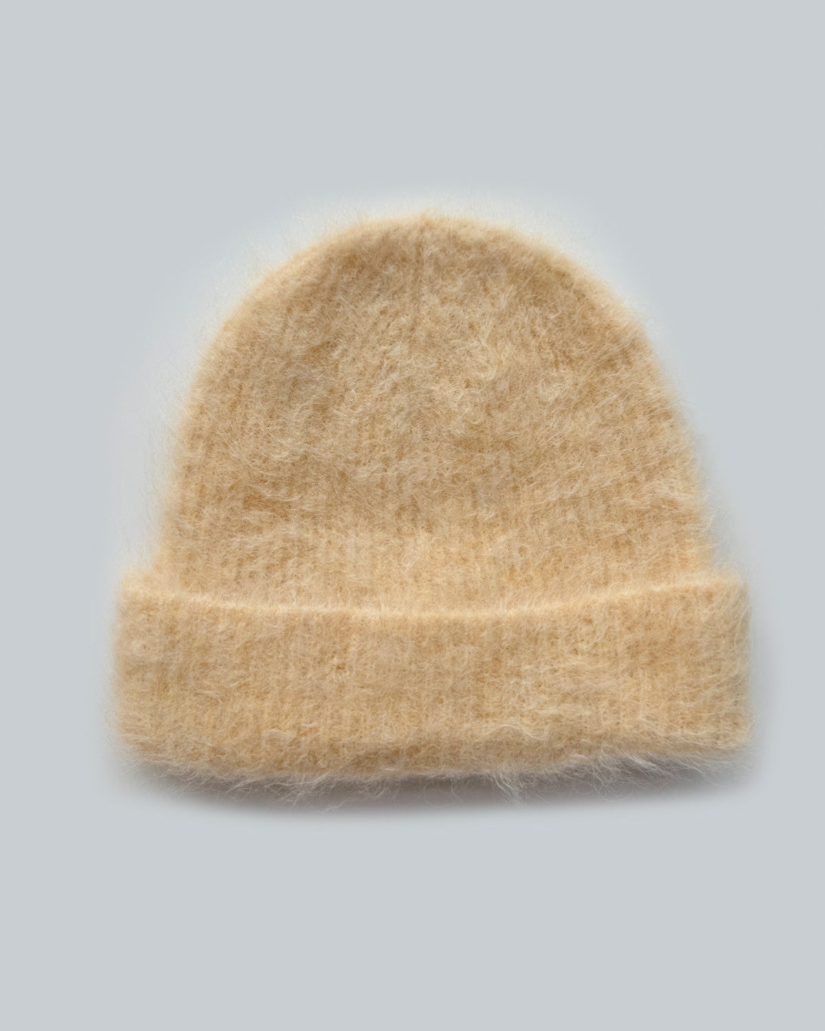 The Alpaca-Blend Cloud Beanie in Raw