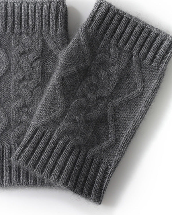 The Cashmere-Blend Wrist Warmers, detail 3