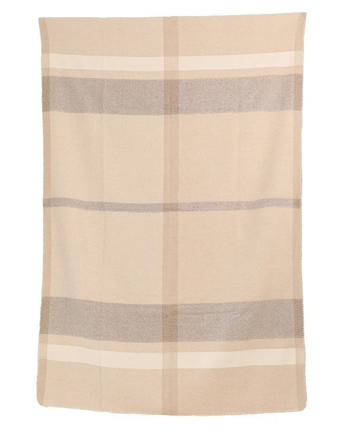 The Nomad Twill Wool Throw in Beige