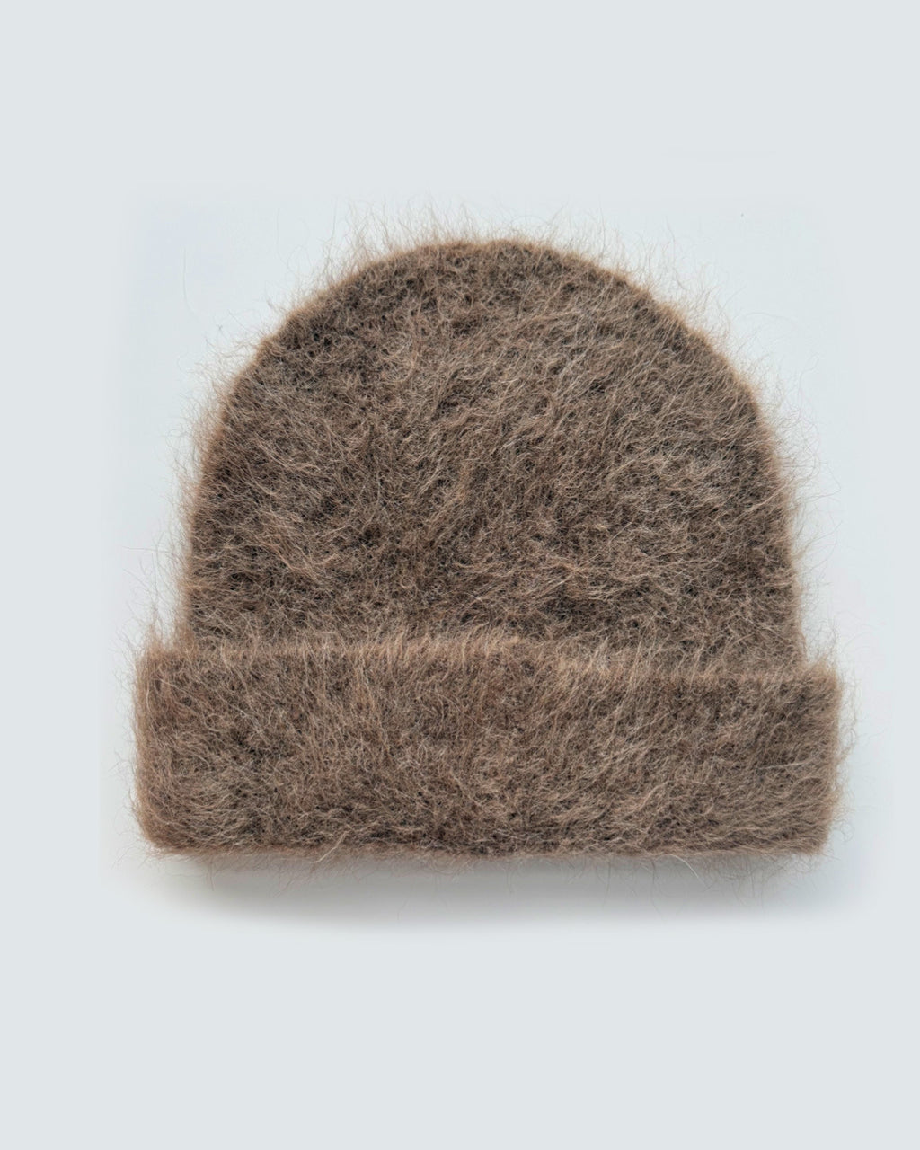 The Alpaca-Blend Cloud Beanie in Espresso