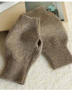 The Cashmere Fingerless Gloves in Raw