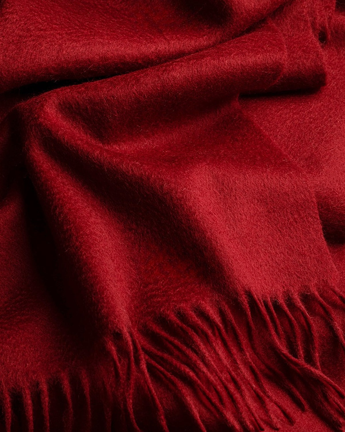 The Dune 100% Cashmere Scarf in Burgundy