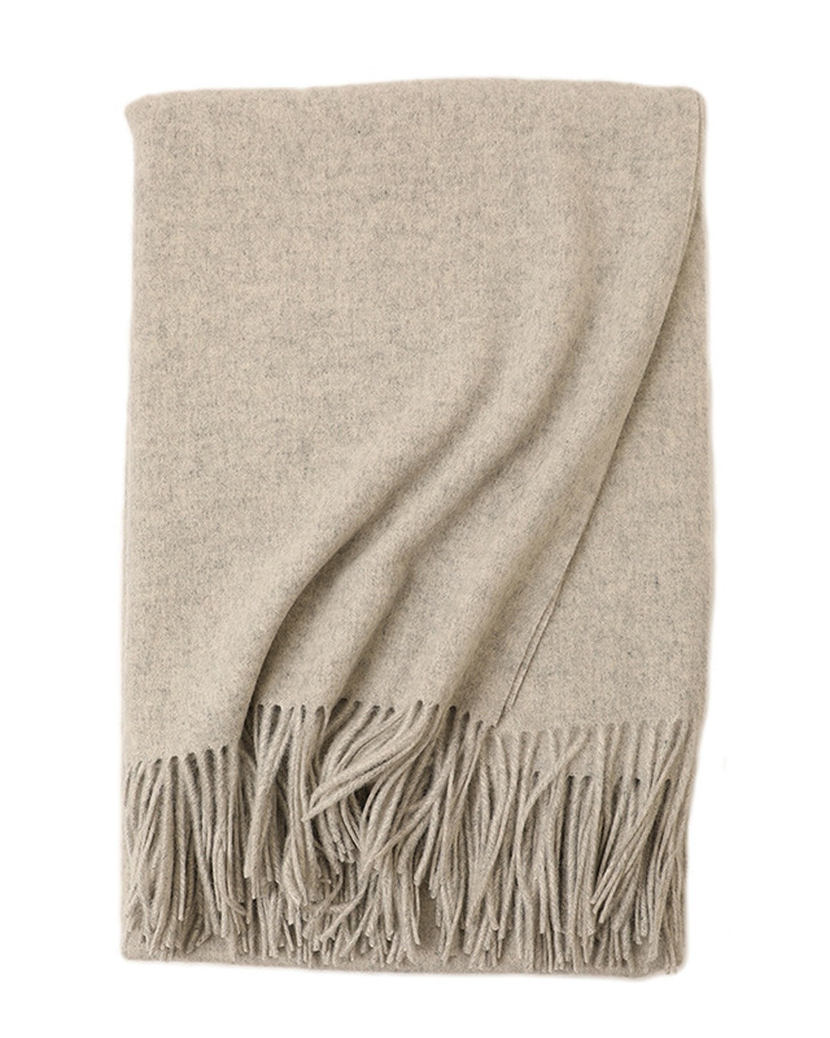 The Nomad Lambswool Blanket-Wrap in Grey