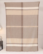 The Nomad Twill Wool Throw in Oat
