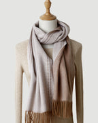 The Reversible Topstitch Scarf in Oat