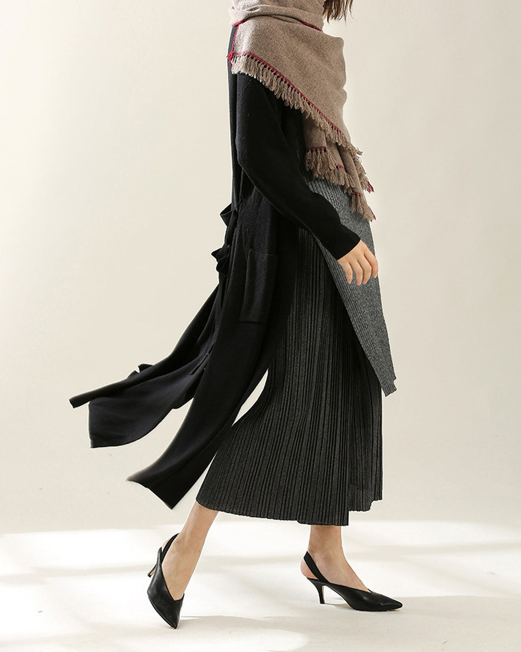 The Hohhot Heritage Wool Wrap in Raw
