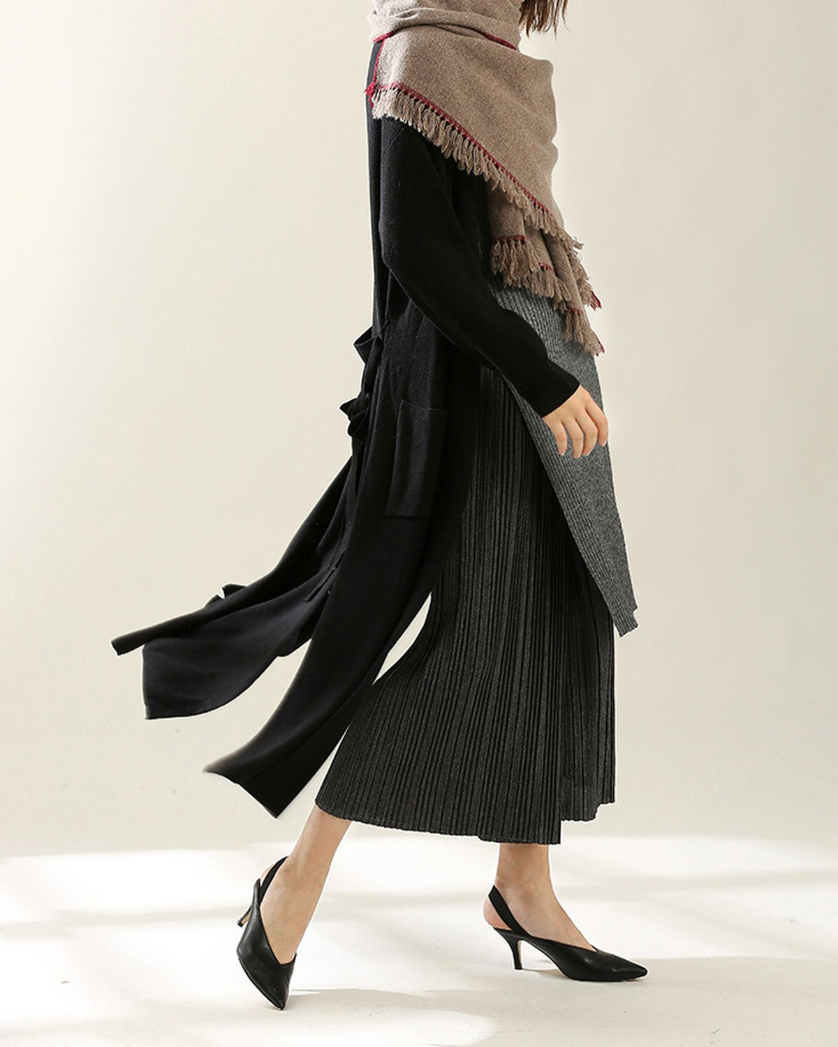 The Hohhot Heritage Wool Wrap in Raw