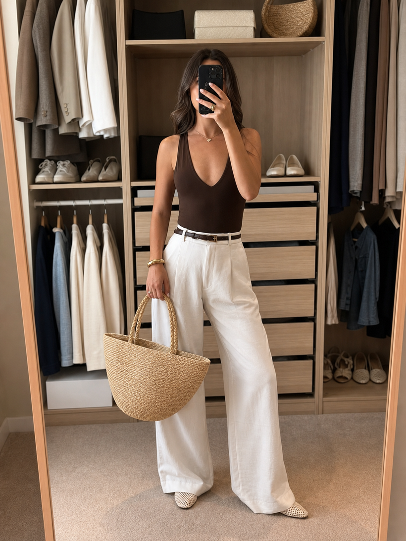 The Half-Moon Raffia Tote Bag
