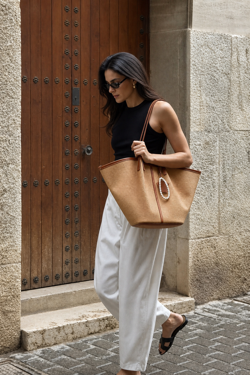 The Woven Basket Tote Bag