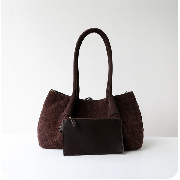 Wildfool The Arezzo Woven Tote, with the pouch