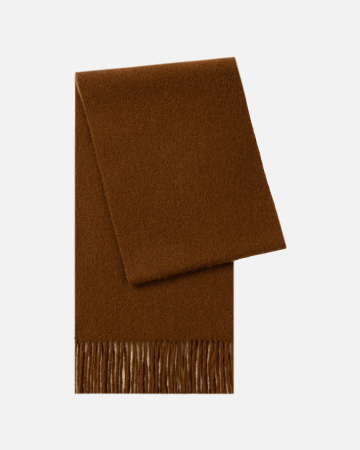 The Brushed Lambswool Long-Scarf in Espresso