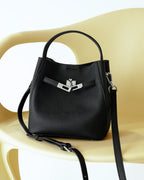 Wildfool The Orvieto Mini Bucket in Black, front view