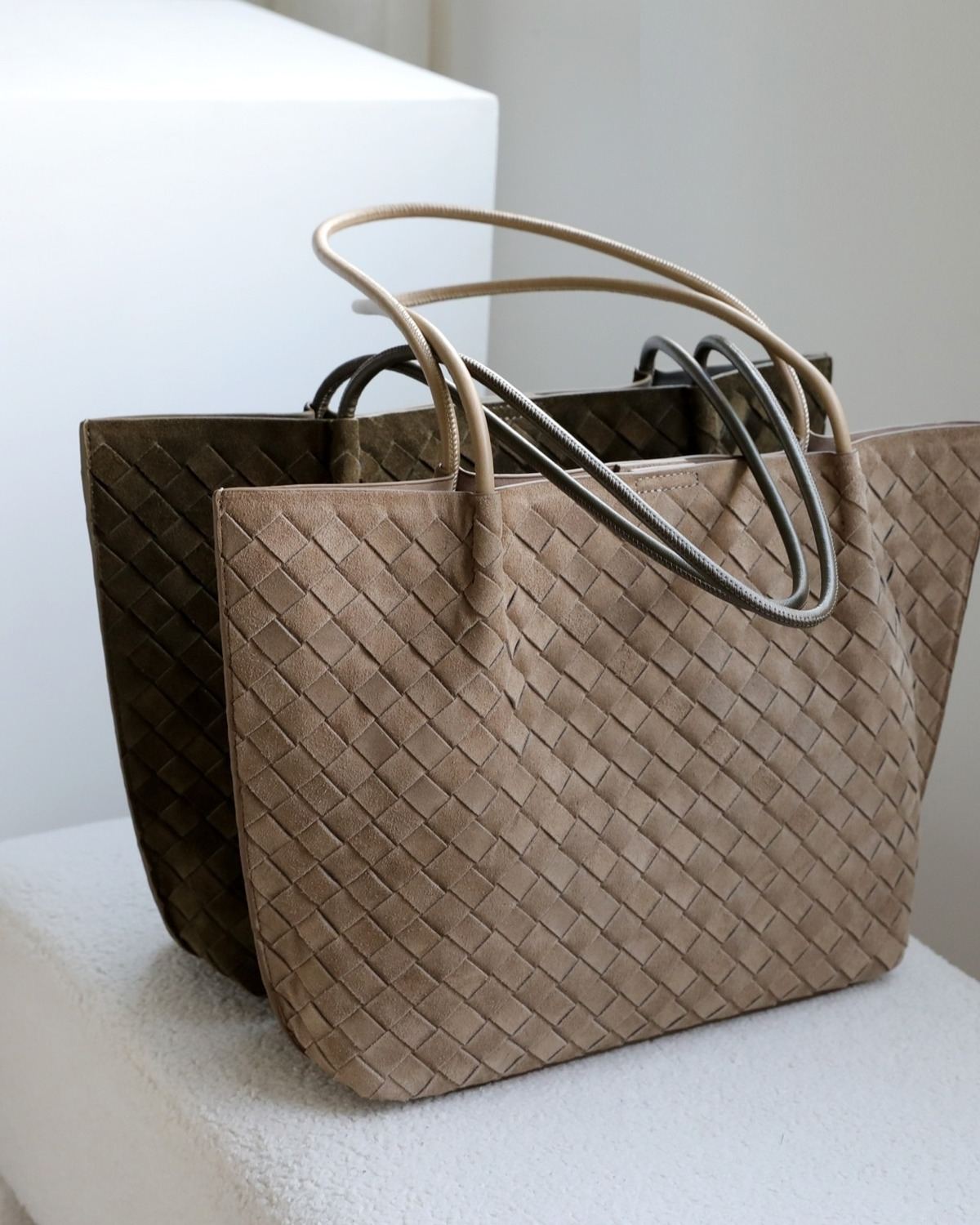 Wildfool The Perugia Woven Tote, three-quarter view