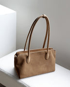 Wildfool The Padova Shoulder Tote in Sand, three-quarter view