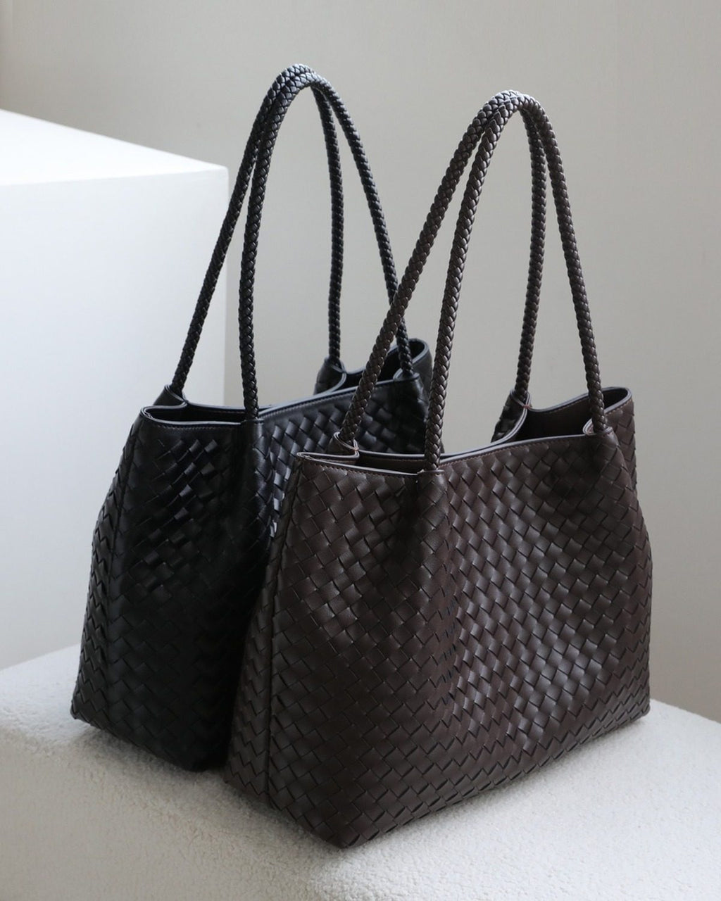 Wildfool The Vicenza Woven Tote, three-quarter view
