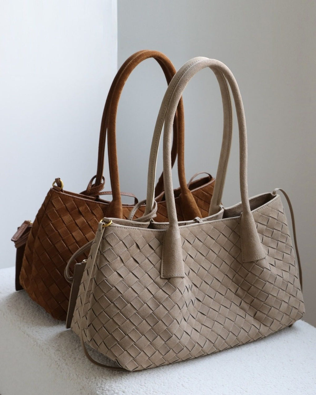 Wildfool The Arezzo Woven Tote, three-quarter view