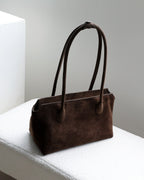 Wildfool The Padova Shoulder Tote in Chocolate, three-quarter view