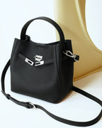 Wildfool The Orvieto Mini Bucket in Black, three-quarter view