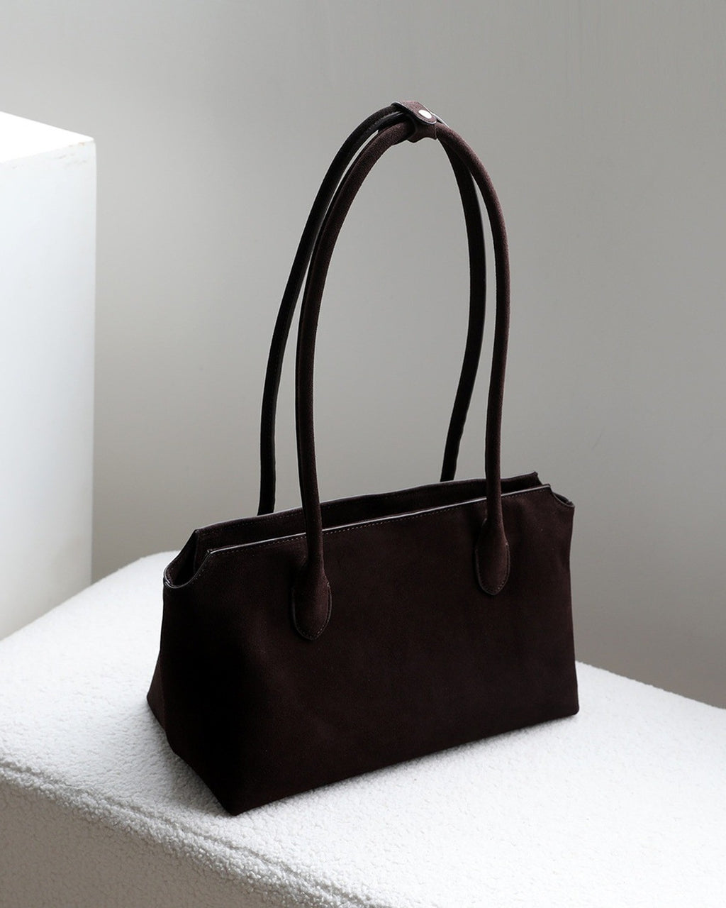 Wildfool The Padova Shoulder Tote in Espresso, three-quarter view