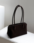 Wildfool The Padova Shoulder Tote in Espresso, three-quarter view