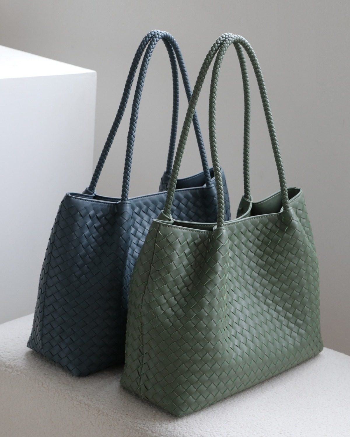 Wildfool The Vicenza Woven Tote, three-quarter view (3)